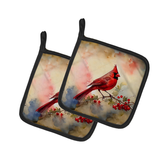 Caroline's Treasures Decorative Cardinal Pot Holders