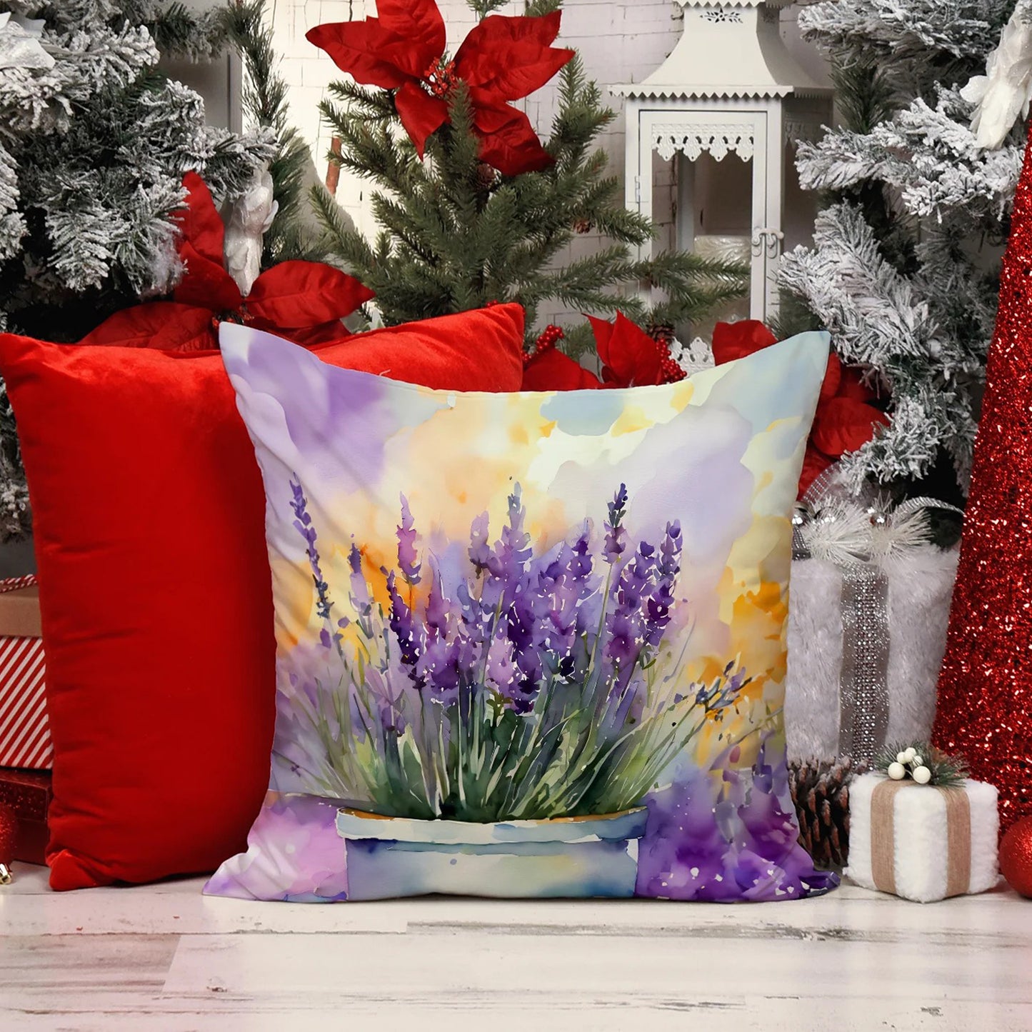 Caroline’s Treasures Lavender 14” x 14” Throw Pillow