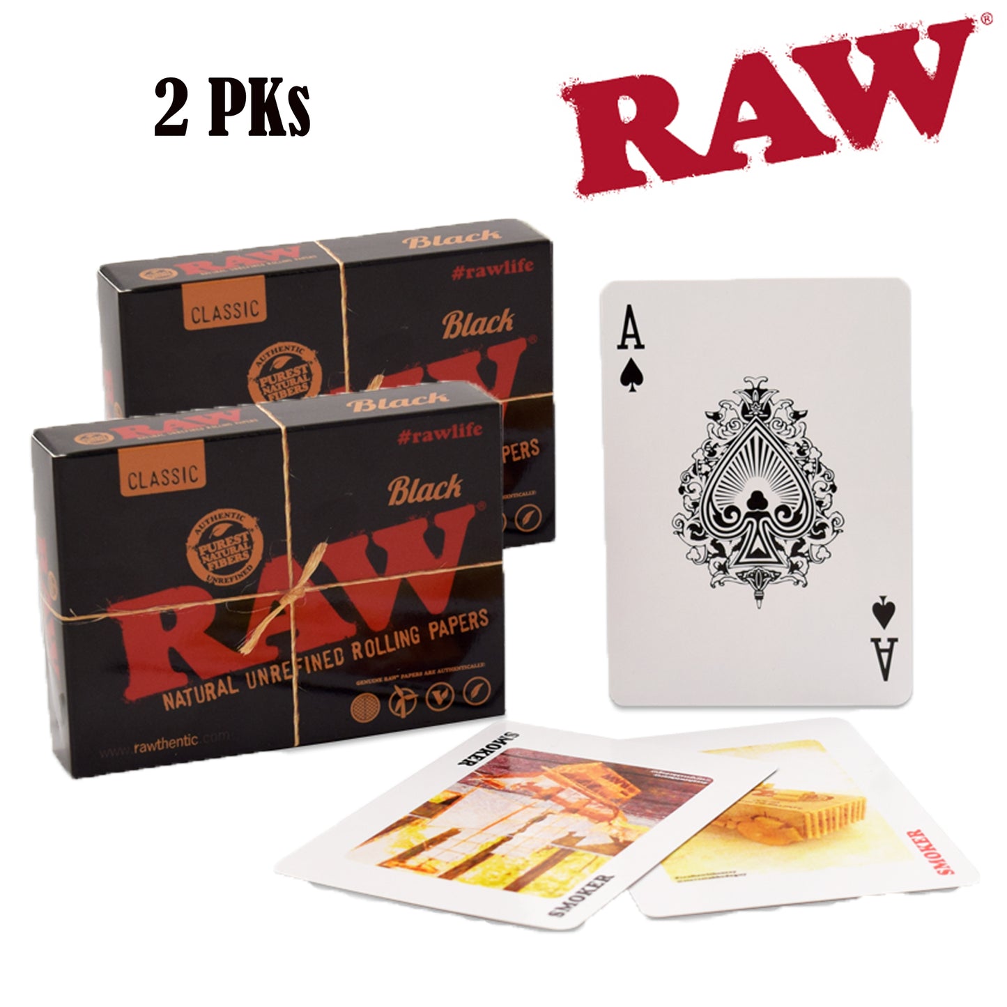 RAW Playing Cards – Two decks featuring RAW Classic and RAW Black designs