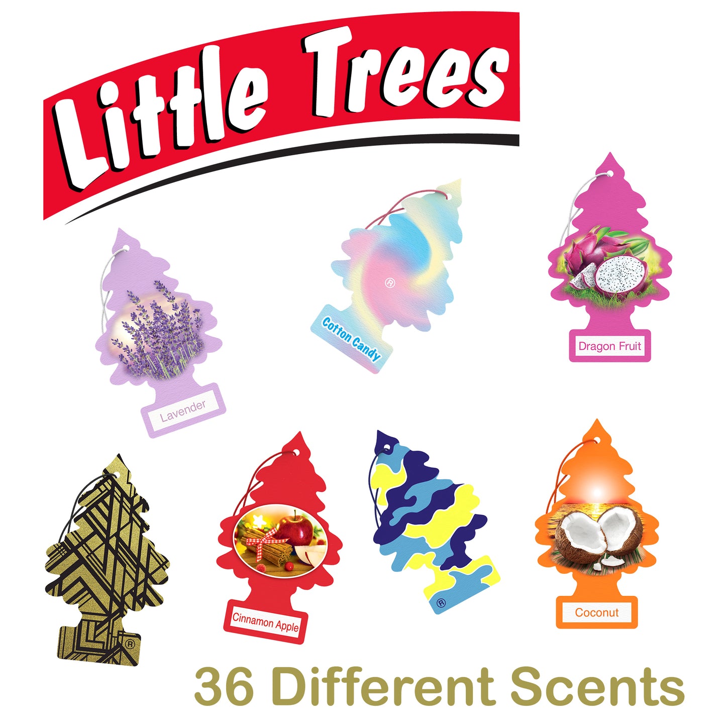 Little Trees Car Home Air Freshener - Mix (36 Pack)