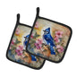 Caroline's Treasures Blue Jay Pot Holders -Set of 2