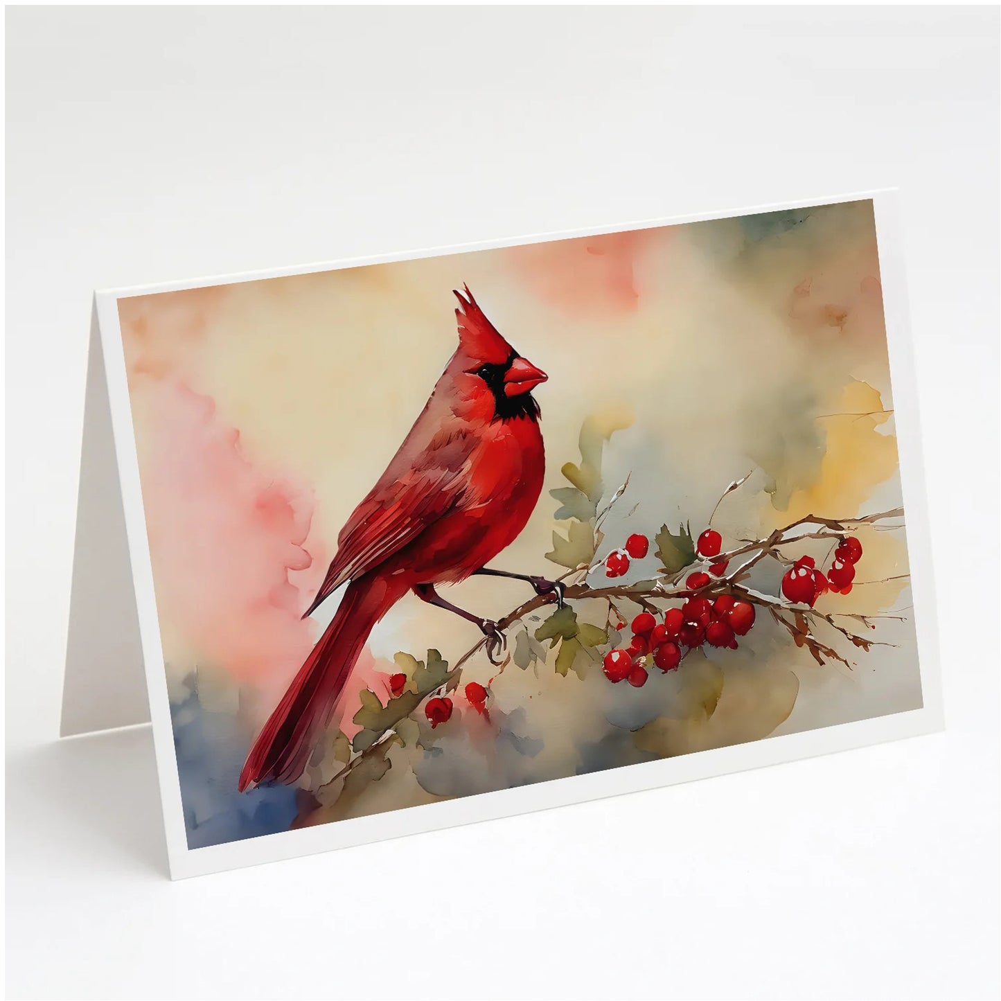 Caroline's Treasures Cardinal Greeting Cards -8 Pack
