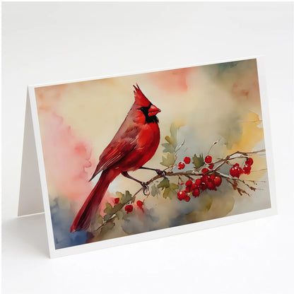 Caroline's Treasures Cardinal Greeting Cards -8 Pack
