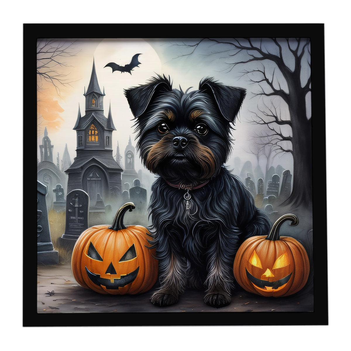Caroline's Treasures Affenpinscher Dogs Framed Metal Wall Art 8 x 8 Inch