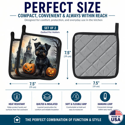 Caroline's Treasures Affenpinscher Dogs Set of 2 Kitchen Pot Holders