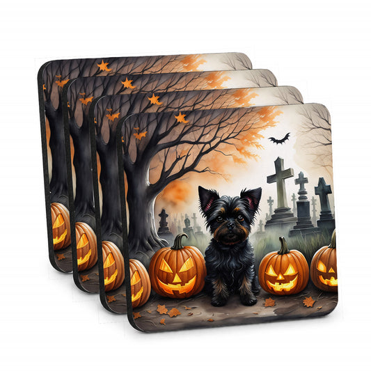 Caroline's Treasures Affenpinscher Dogs Foam Drink Coasters Set of 4