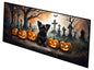 Caroline's Treasures Affenpinscher Spooky Halloween Runner Mat 28x58 Front Door Mat Indoor Outdoor Rugs for Entryway Hallway Foyer Non Slip Washable Wide Doormat