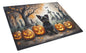 Caroline's Treasures DAC2002LCB Affenpinscher Spooky Halloween Glass Cutting Board Large Decorative Tempered Glass Kitchen Cutting and Serving Board Large Size Chopping Board