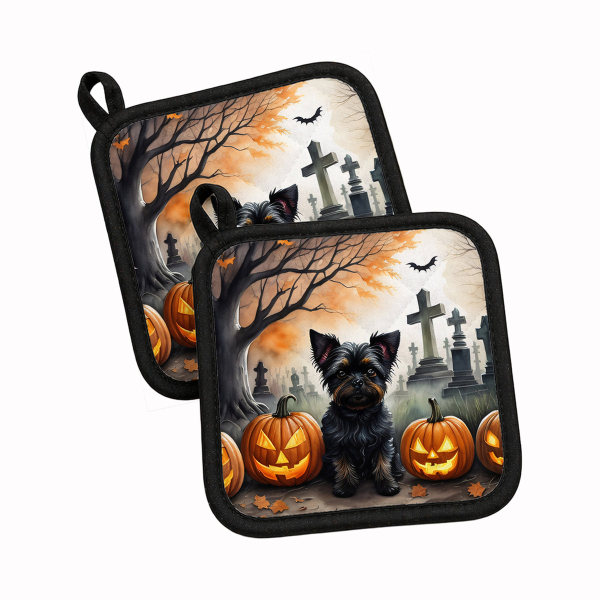 Caroline's Treasures Affenpinscher Dogs Set of 2 Kitchen Pot Holders