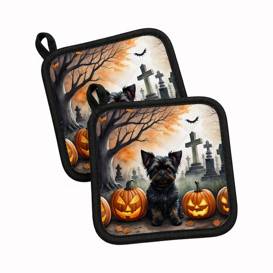 Caroline's Treasures Affenpinscher Dogs Set of 2 Kitchen Pot Holders