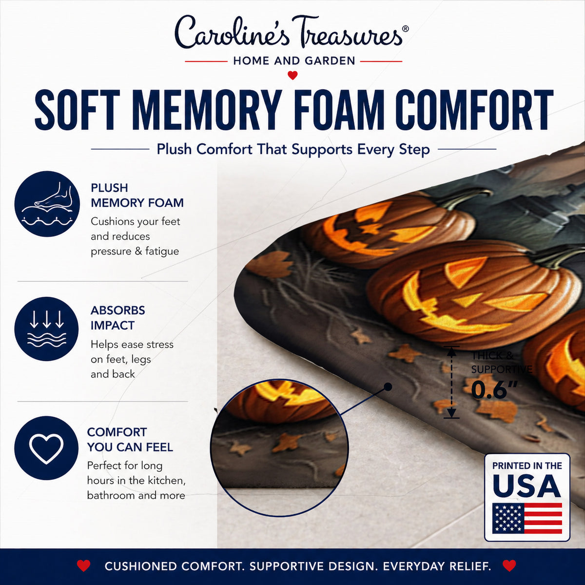 Caroline's Treasures Affenpinscher Dogs Memory Foam Mat 19x27