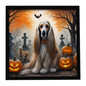 Caroline's Treasures Afghan Hound Dogs Framed Metal Wall Art 8 x 8 Inch