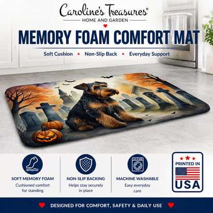 Caroline's Treasures Airedale Terrier Dogs Memory Foam Mat 19x27