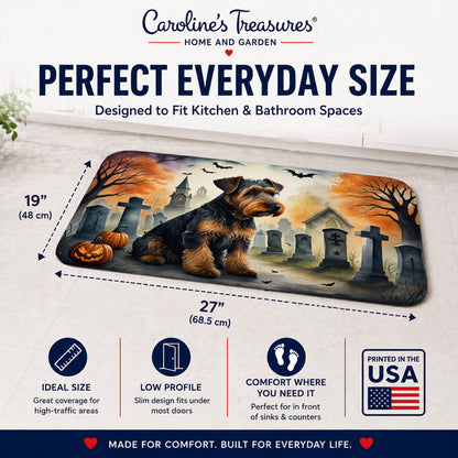Caroline's Treasures Airedale Terrier Dogs Memory Foam Mat 19x27