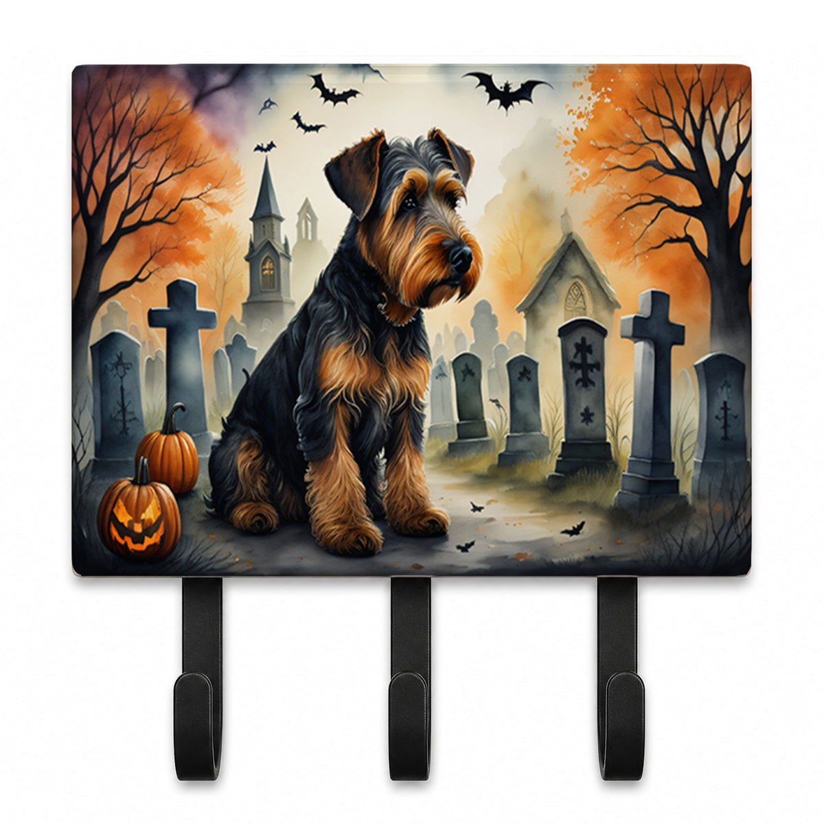 Caroline's Treasures Airedale Terrier Dogs Ceramic Triple Wall Hook