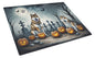 Caroline's Treasures DAC2005LCB Akita Spooky Halloween Glass Cutting Board Large Decorative Tempered Glass Kitchen Cutting and Serving Board Large Size Chopping Board