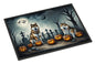 Caroline's Treasures DAC2005MAT Akita Spooky Halloween Doormat 18x27 Front Door Mat Indoor Outdoor Rugs for Entryway, Non Slip Washable Low Pile, 18H X 27W
