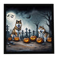 Caroline's Treasures Akita Dogs Framed Metal Wall Art 8 x 8 Inch