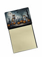 Caroline's Treasures Akita Spooky Halloween Sticky Note Holder Refillable Dispenser Self-Sticky Note Pads, Memo Pads Blank Desk Accessories
