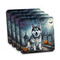 Caroline's Treasures Alaskan Malamute Dogs Foam Drink Coasters Set of 4
