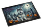 Caroline's Treasures DAC2006JMAT Alaskan Malamute Spooky Halloween Indoor or Outdoor Mat 24x36 Front Door Mat Indoor Outdoor Rugs for Entryway, Non Slip Washable Low Pile, 24H X 36W