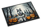 Caroline's Treasures DAC2007JMAT Alaskan Malamute Spooky Halloween Indoor or Outdoor Mat 24x36 Front Door Mat Indoor Outdoor Rugs for Entryway, Non Slip Washable Low Pile, 24H X 36W
