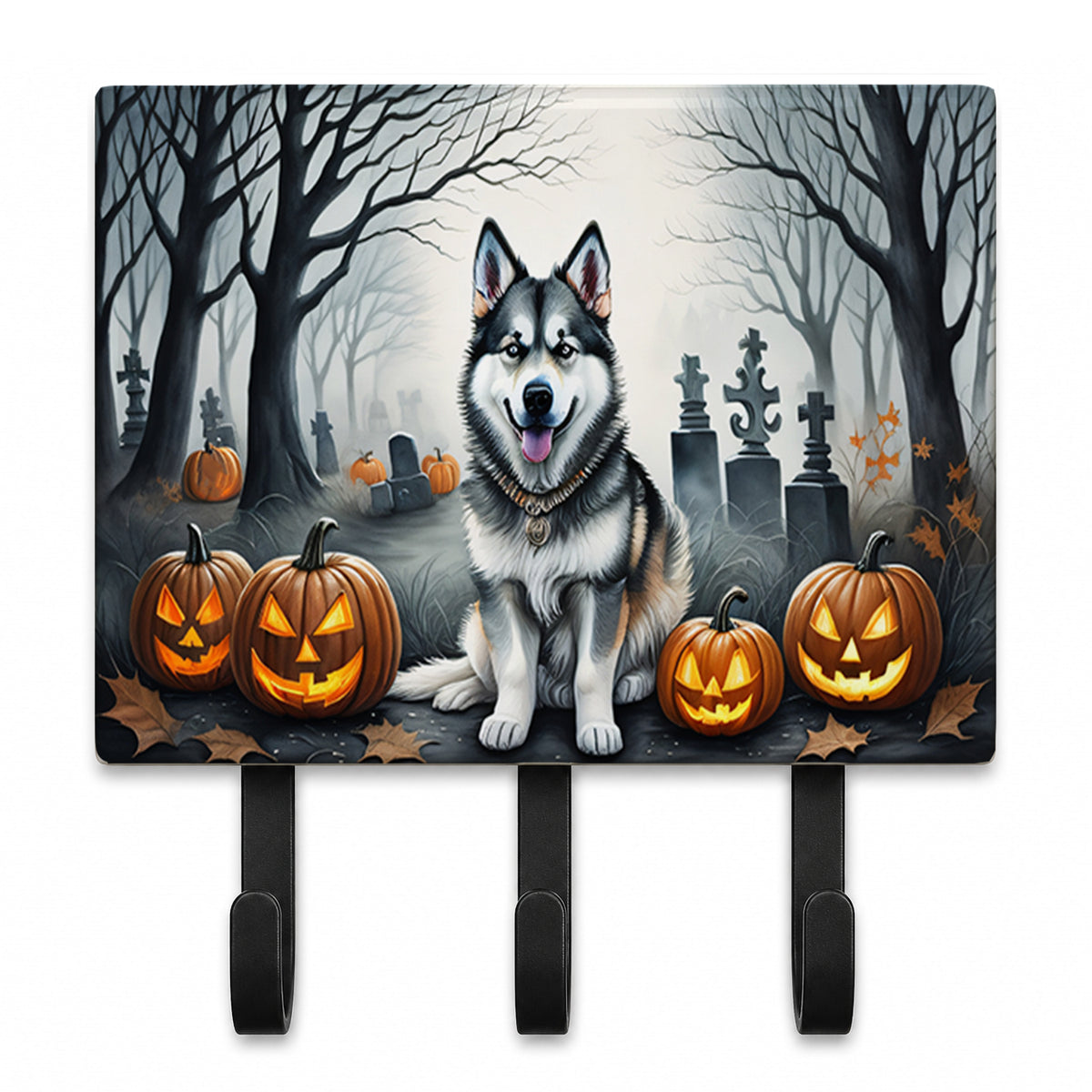 Caroline's Treasures Alaskan Malamute Dogs Ceramic Triple Wall Hook