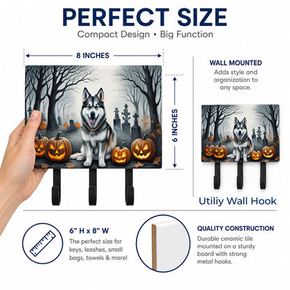 Caroline's Treasures Alaskan Malamute Dogs Ceramic Triple Wall Hook