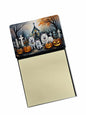 Caroline's Treasures American Eskimo Spooky Halloween Sticky Note Holder Refillable Dispenser Self-Sticky Note Pads, Memo Pads Blank Desk Accessories
