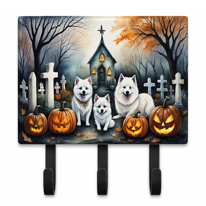 Caroline's Treasures American Eskimo Dogs Ceramic Triple Wall Hook