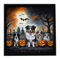 Caroline's Treasures Australian Shepherd Dogs Framed Metal Wall Art 8x8 In