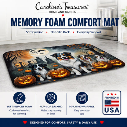 Caroline's Treasures Australian Shepherd Dogs Memory Foam Mat 19x27