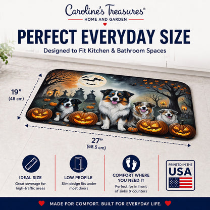 Caroline's Treasures Australian Shepherd Dogs Memory Foam Mat 19x27