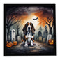 Caroline's Treasures Basset Hound Dogs Framed Metal Wall Art 8 x 8 Inch