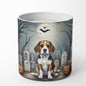 Caroline's Treasures DAC2011CDL Beagle Spooky Halloween Decorative Soy Candle Nature Soy Wax Essential Oil Home Decor Ideal for Bedroom Kitchen Bath Office Gift, 10 oz