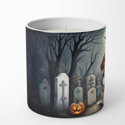 Caroline's Treasures DAC2011CDL Beagle Spooky Halloween Decorative Soy Candle Nature Soy Wax Essential Oil Home Decor Ideal for Bedroom Kitchen Bath Office Gift, 10 oz
