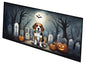 Caroline's Treasures Beagle Spooky Halloween Runner Mat 28x58 Front Door Mat Indoor Outdoor Rugs for Entryway Hallway Foyer Non Slip Washable Wide Doormat