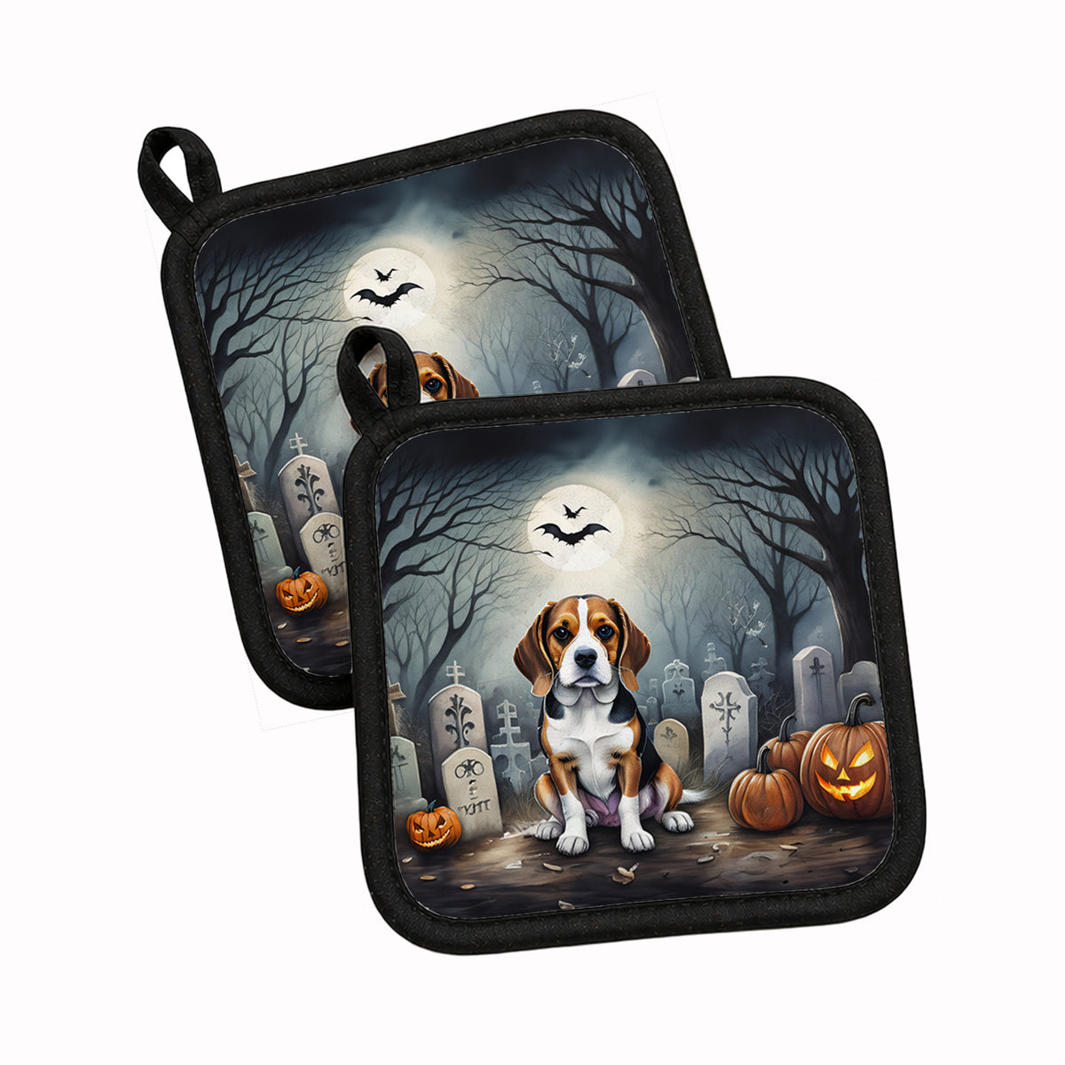 Caroline's Treasures Beagle Dogs Set of 2 Kitchen Pot Holders
