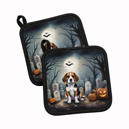 Caroline's Treasures Beagle Dogs Set of 2 Kitchen Pot Holders
