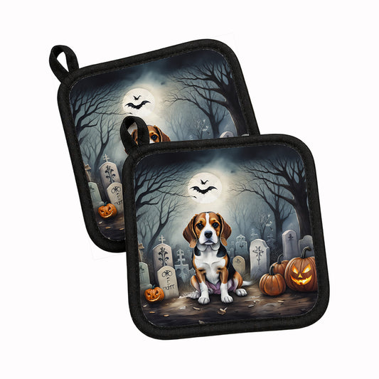 Caroline's Treasures Beagle Dogs Set of 2 Kitchen Pot Holders
