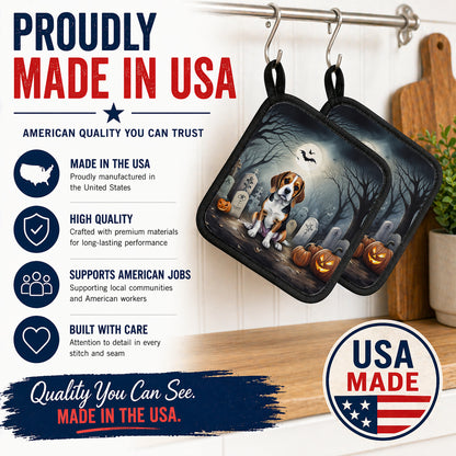 Caroline's Treasures Beagle Dogs Set of 2 Kitchen Pot Holders