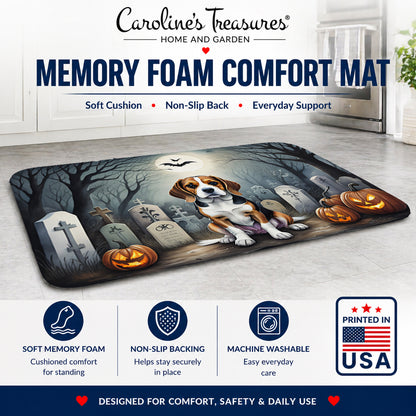 Caroline's Treasures Beagle Dogs Memory Foam Mat 19x27