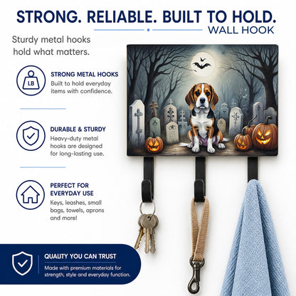 Caroline's Treasures Beagle Dogs Halloween Ceramic Triple Wall Hook