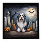 Caroline's Treasures Bearded Collie Dogs Framed Metal Wall Art 8 x 8 Inch