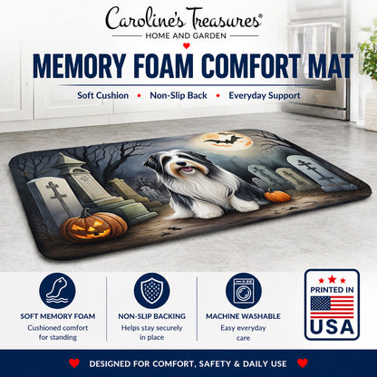 Caroline's Treasures Bearded Collie Dogs Memory Foam Mat 19x27
