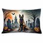Caroline's Treasures DAC2013PILLOWCASE Belgian Malinois Spooky Halloween Fabric Standard Pillowcase Lightweight Super Soft Easy Care Decorative Artwork Pillowcase, Standard
