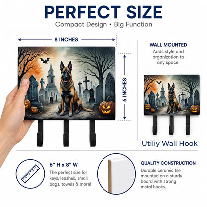 Caroline's Treasures Belgian Malinois Dogs Ceramic Triple Wall Hook