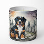 Caroline's Treasures DAC2014CDL Bernese Mountain Dog Spooky Halloween Decorative Soy Candle Nature Soy Wax Essential Oil Home Decor Ideal for Bedroom Kitchen Bath Office Gift, 10 oz
