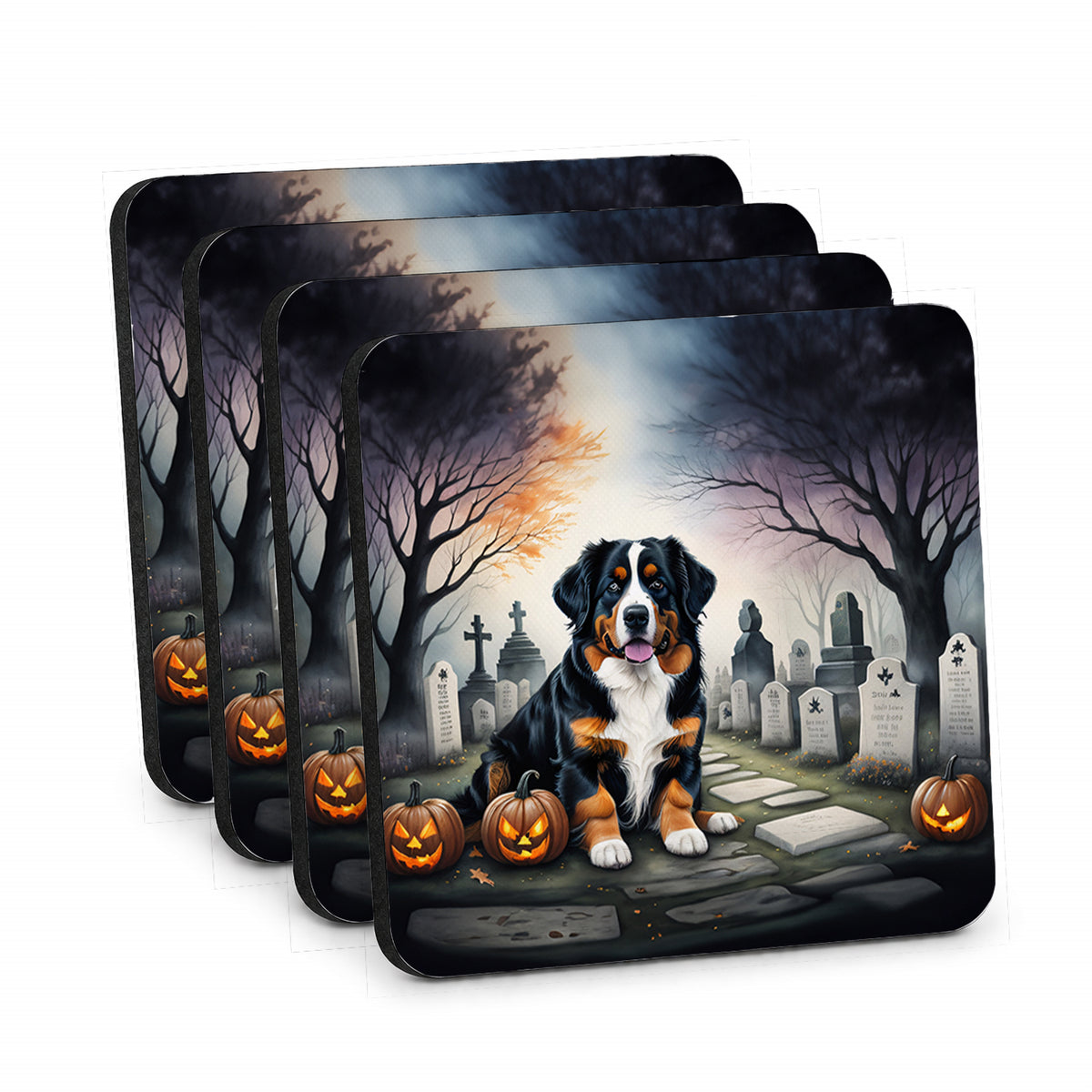 Caroline's Treasures Bernese Mountain Dog Dogs Drink Coasters Set of 4