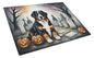 Caroline's Treasures DAC2014LCB Bernese Mountain Dog Spooky Halloween Glass Cutting Board Large Decorative Tempered Glass Kitchen Cutting and Serving Board Large Size Chopping Board